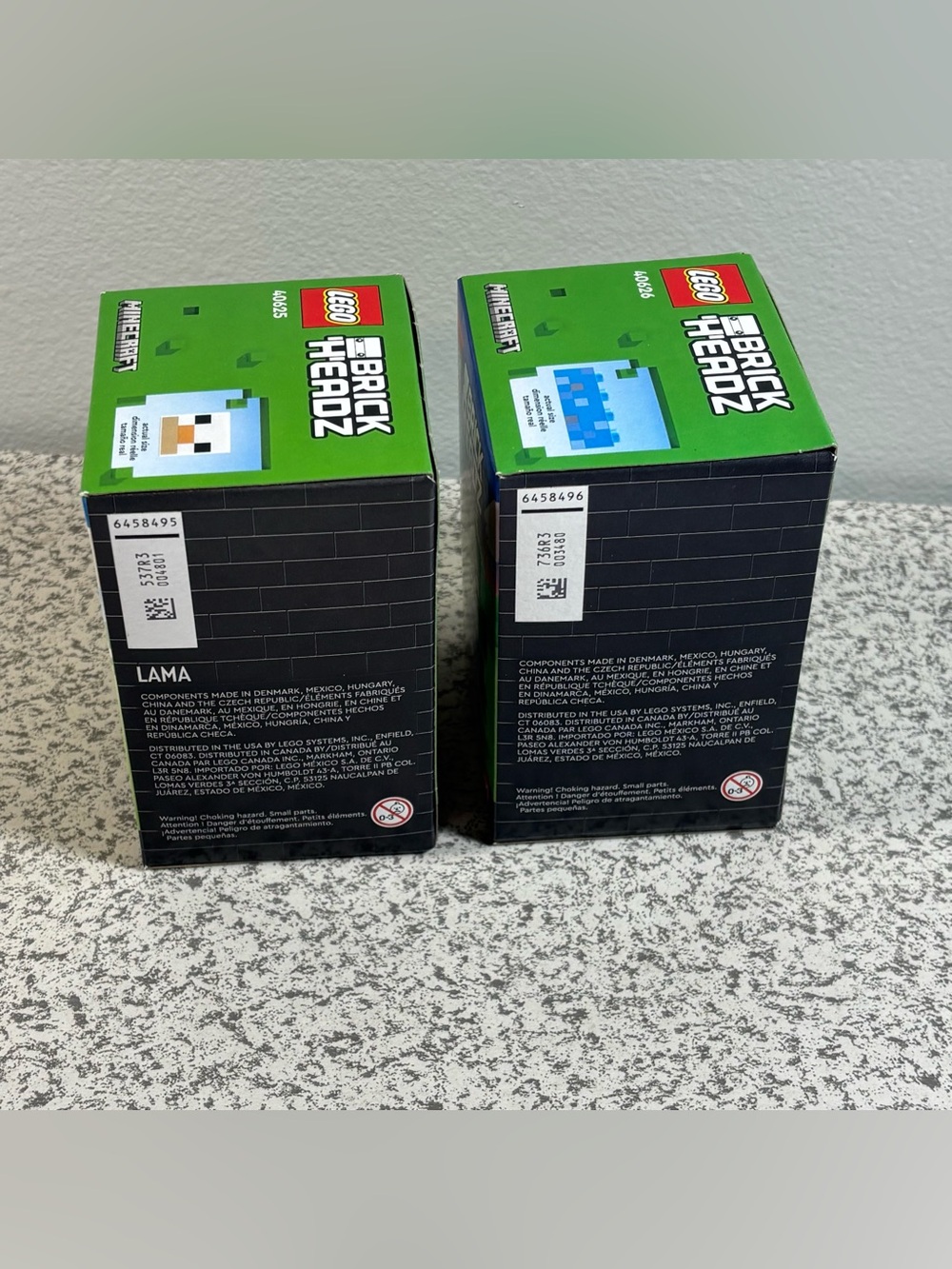 LEGO Brickheadz Minecraft Llama (40625) & Zombie (40626) Retired Sets New Sealed - Picture 4 of 6